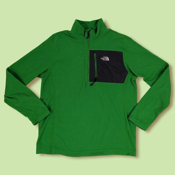 THE NORTH FACE Sweater M Green  Fleece Jacket Men's Gorpcore‎ - Picture 1 of 6